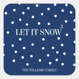 Laat het kerstfeestdag Sticker sneeuwen