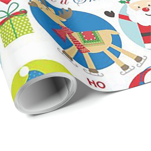 Laat het kerstinpakpapier sneeuwen cadeaupapier (Rol Hoek)