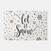 Laat het kerstkalligrafie sneeuwen | Deuren Deurmat (Voorkant)