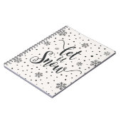 Laat het kerstkalligrafie sneeuwen | NOTITIEBOEK (Linkerzijde)