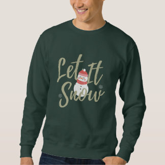 Laat het Kerstkerstcitaat Snowman en Typografie sn Trui