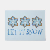 Laat het Kerstmis winterfeestdag vieren Deurmat (Voorkant)