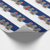 Laat het kerstpapier sneeuwen cadeaupapier (Hoek)