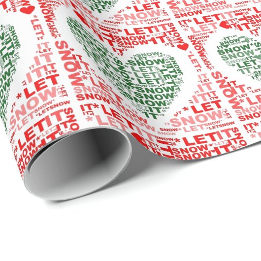 Laat het kerstrood kerkpapier gaan sneeuwen cadeaupapier (Rol Hoek)