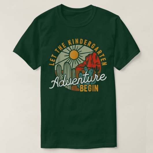 Laat het Kindergarten-avontuur beginnen met Kinder T-shirt (Design voorkant)