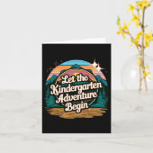 Laat het kleuteravontuur beginnen 1e dag terug  kaart (Gele Bloem)