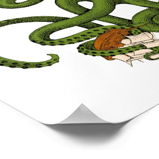 Laat het Kraken Funny-Poster vrij Poster (Hoek)