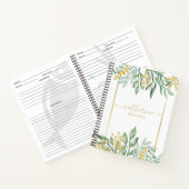 Laat het lege eigen kookboek recept verlaten om bi notitieboek (Binnen)