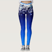 Laat het Leggings Sneeuwvlokken Douane Kute Pants  (Voorkant)