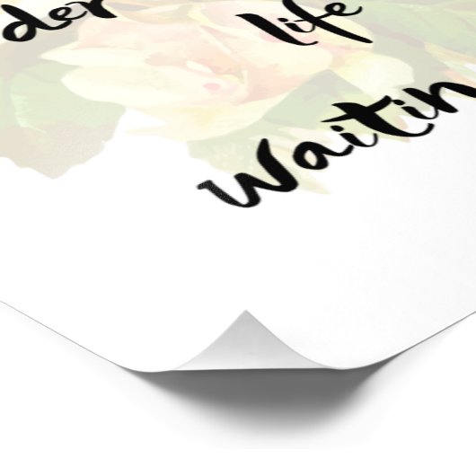 Laat het leven dat we gepland hadden los foto afdruk (Hoek)