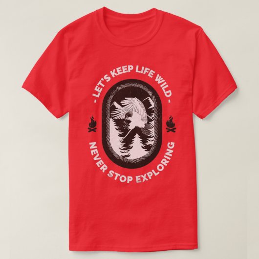 Laat het leven in de natuur houden t-shirt (Design voorkant)