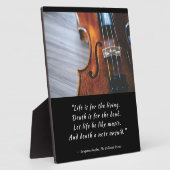 Laat het leven zijn als muziek Langston Hughes Fotoplaat (Zijkant)