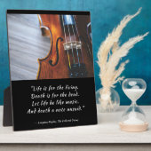 Laat het leven zijn als muziek Langston Hughes Fotoplaat (Zijkant)