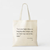 Laat het licht schijnen tote bag (Achterkant)