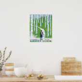 Laat het licht uw gids zijn poster (Keuken)