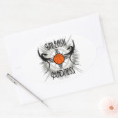 Laat het licht van de Wijndragons los Ovale Sticker (Envelop)