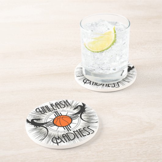 Laat het licht van de Wijndragons los Zandsteen Onderzetter (Zijkant)