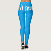 Laat het Lichte Blauwe Leggings sneeuwen (Achterkant)