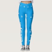 Laat het Lichte Blauwe Leggings sneeuwen (Voorkant)