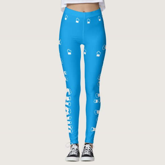Laat het Lichte Blauwe Leggings sneeuwen (Voorkant)