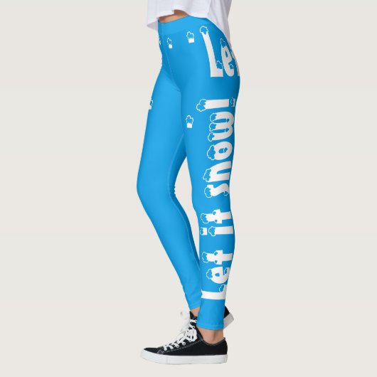 Laat het Lichte Blauwe Leggings sneeuwen (Links)
