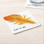 Laat het los. kartonnen onderzetters (Schuin)