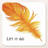 Laat het los. kartonnen onderzetters (Voorkant)