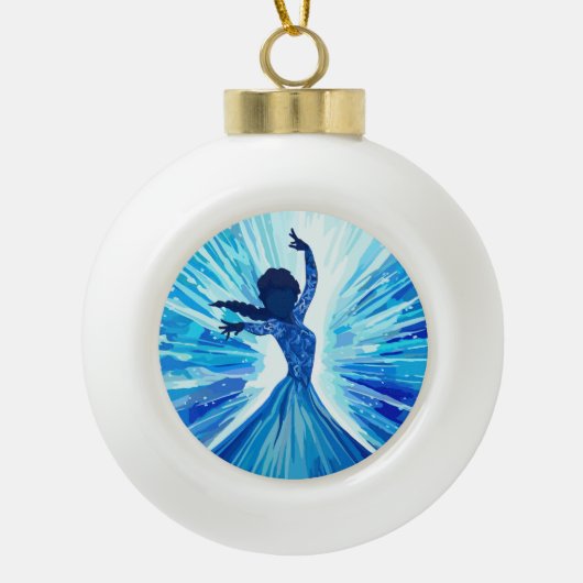 Laat het los keramische bal ornament (Voorkant)