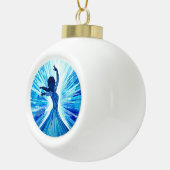 Laat het los keramische bal ornament (Rechts)