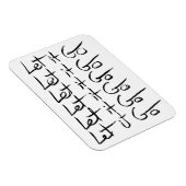 Laat het los! Motivatie kalligrafie Magneet (Rechterzijde)