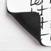 Laat het los! Motivatie kalligrafie Muismat (Hoek)