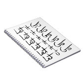 Laat het los! Motivatie kalligrafie Notitieboek (Rechterzijde)