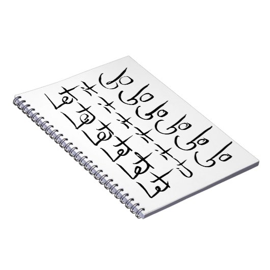 Laat het los! Motivatie kalligrafie Notitieboek (Rechterzijde)