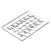 Laat het los! Motivatie kalligrafie Notitieboek (Linkerzijde)