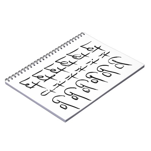 Laat het los! Motivatie kalligrafie Notitieboek (Linkerzijde)