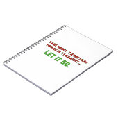 Laat het los. notitieboek (Linkerzijde)