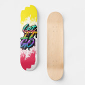 Laat het los persoonlijk skateboard (Voorkant)