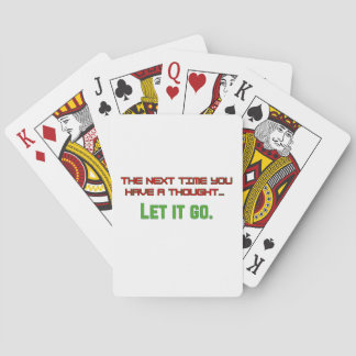 Laat het los. pokerkaarten