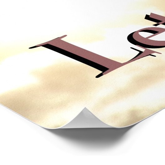 Laat het los. poster (Hoek)