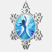 Laat het los tin sneeuwvlok ornament (Rechts)
