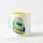 Laat het los tweekleurige koffiemok (Voorkant links)