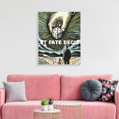 Laat het lot beslissen canvas afdruk (Insitu (Woonkamer))