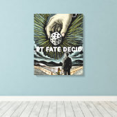 Laat het lot beslissen canvas afdruk (Insitu (Houten vloer))