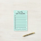 Laat het maar met kleine harten doen | Aangepaste  Post-it® Notes (Op bureau)