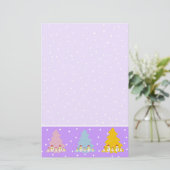 Laat het maar sneeuwen stationery briefpapier (Staand voorkant)