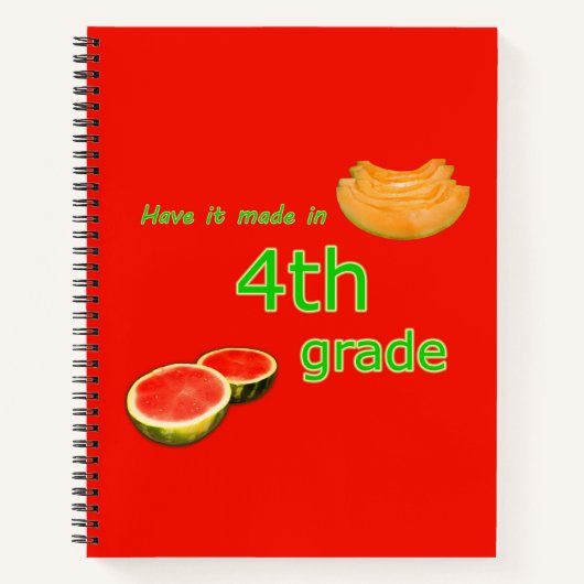 Laat het maken in de 4e klas notitieboek (Voorkant)