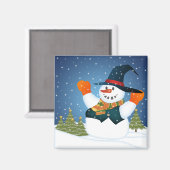 Laat het Man sneeuwen! Magneet (Voorkant / Achterkant)