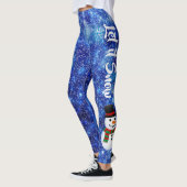 Laat het Man Winter Holiday Leggings sneeuwen (Links)