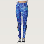 Laat het Man Winter Holiday Leggings sneeuwen (Voorkant)