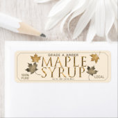 LAAT HET MAPELE SYRUP TERUGGEVEN ETIKET (Insitu)